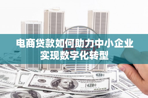 白山电商贷款如何助力中小企业实现数字化转型