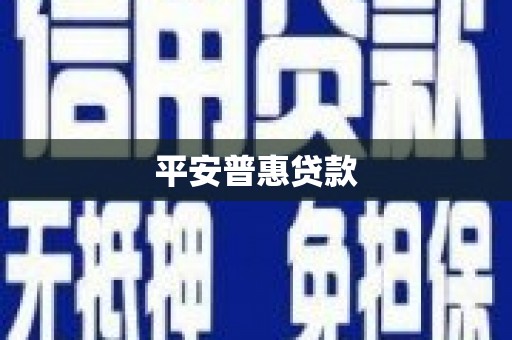 虞城平安普惠贷款