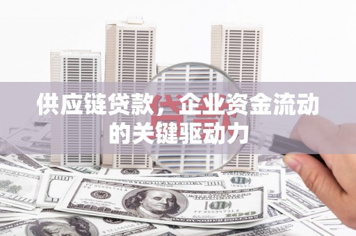 乌伊岭供应链贷款，企业资金流动的关键驱动力