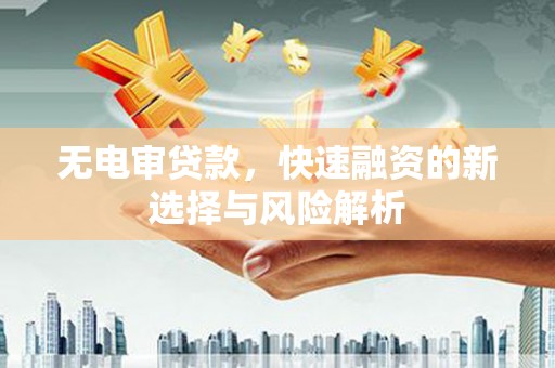 美兰无电审贷款，快速融资的新选择与风险解析
