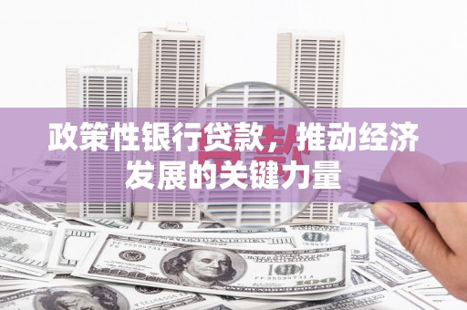 张掖政策性银行贷款，推动经济发展的关键力量