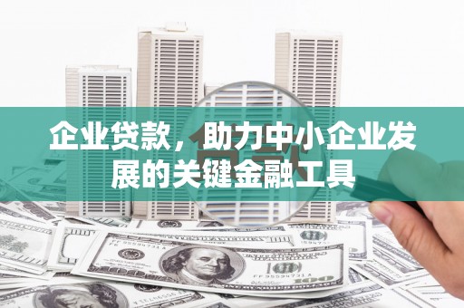 黔东南企业贷款，助力中小企业发展的关键金融工具