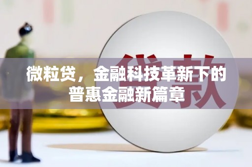 西充微粒贷，金融科技革新下的普惠金融新篇章